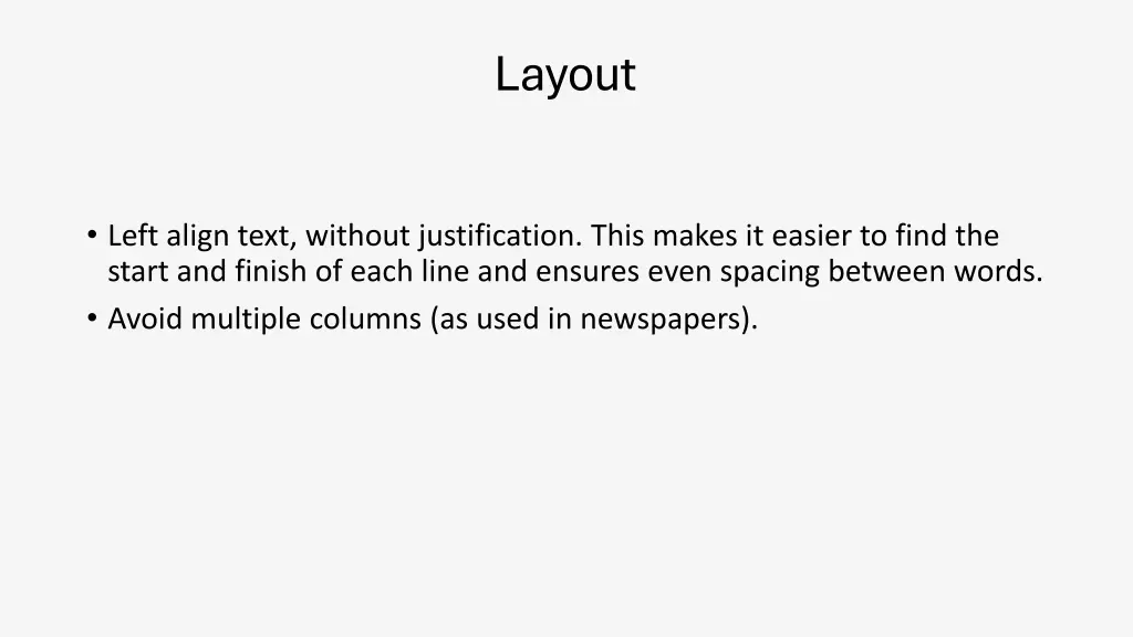 layout