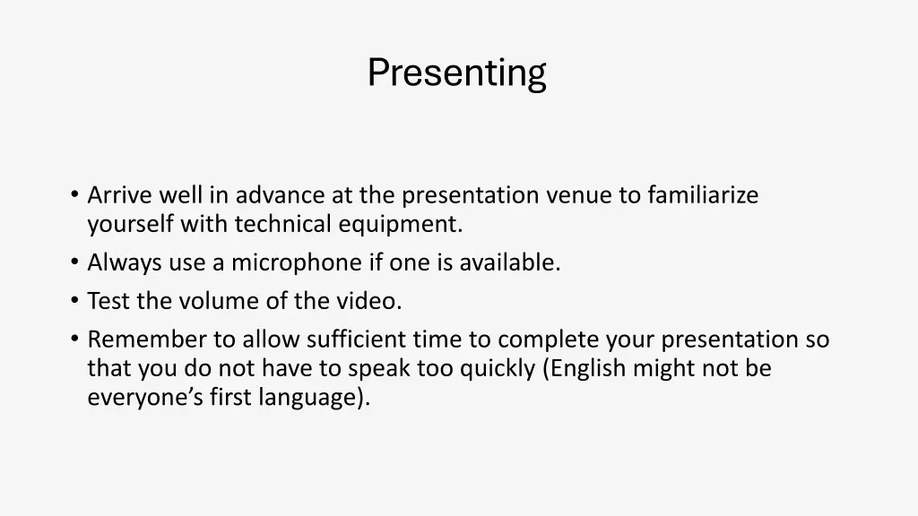 presenting 1