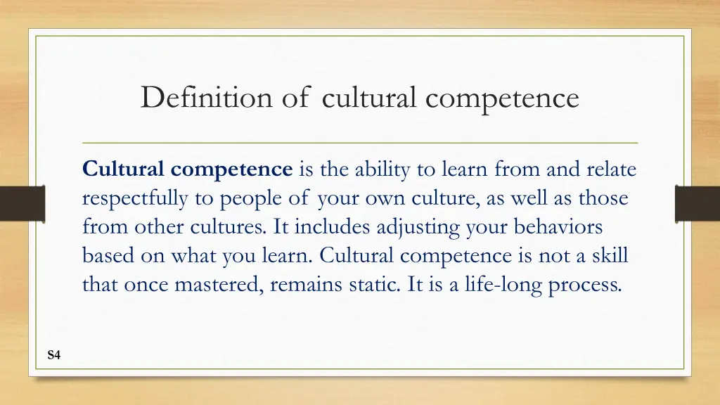 definition of cultural competence