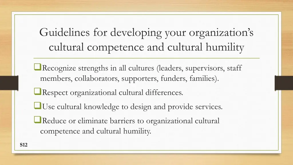 guidelines for developing your organization