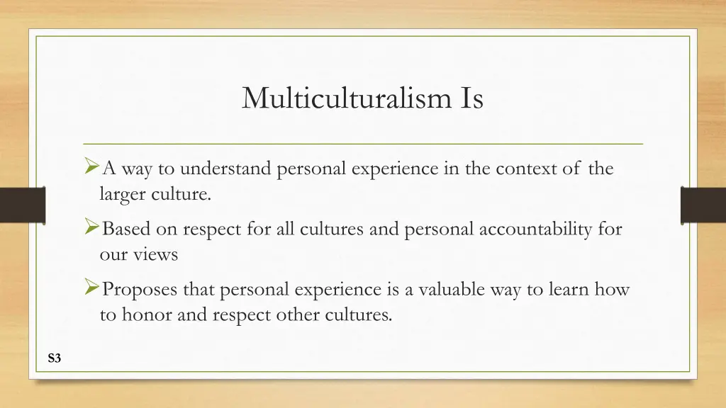 multiculturalism is