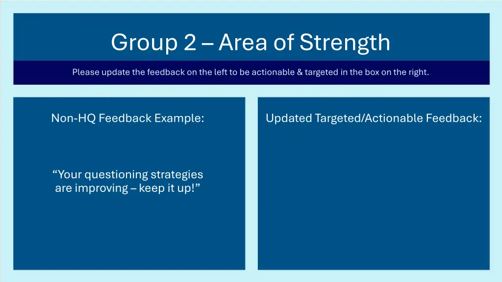 group 2 area of strength