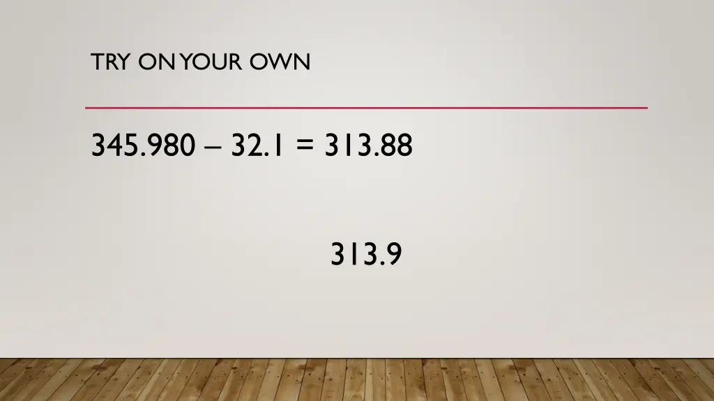 try on your own 1