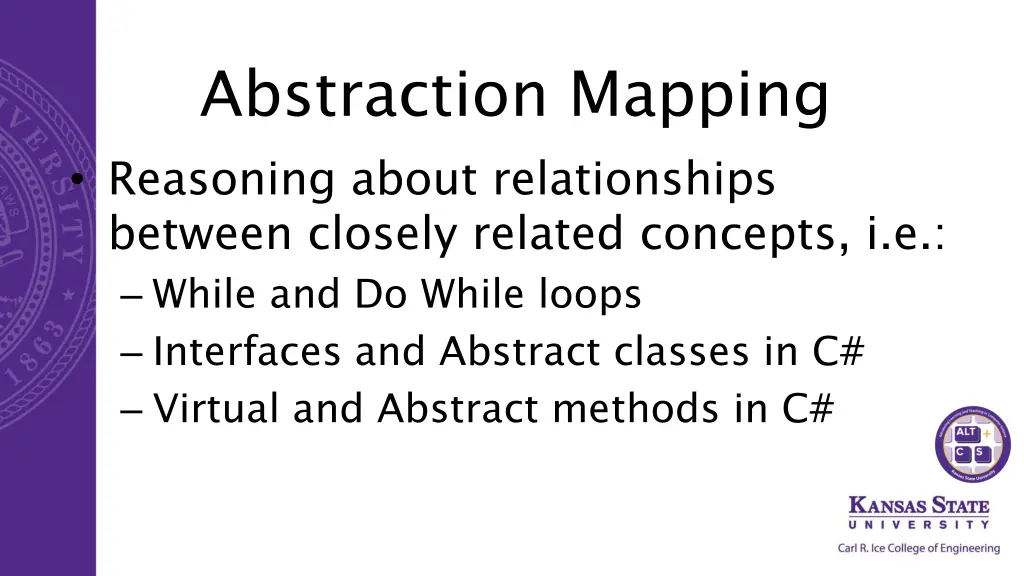 abstraction mapping reasoning about relationships