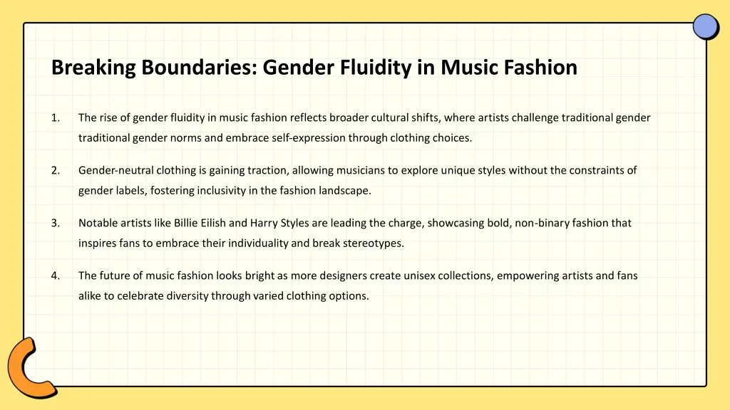 breaking boundaries gender fluidity in music