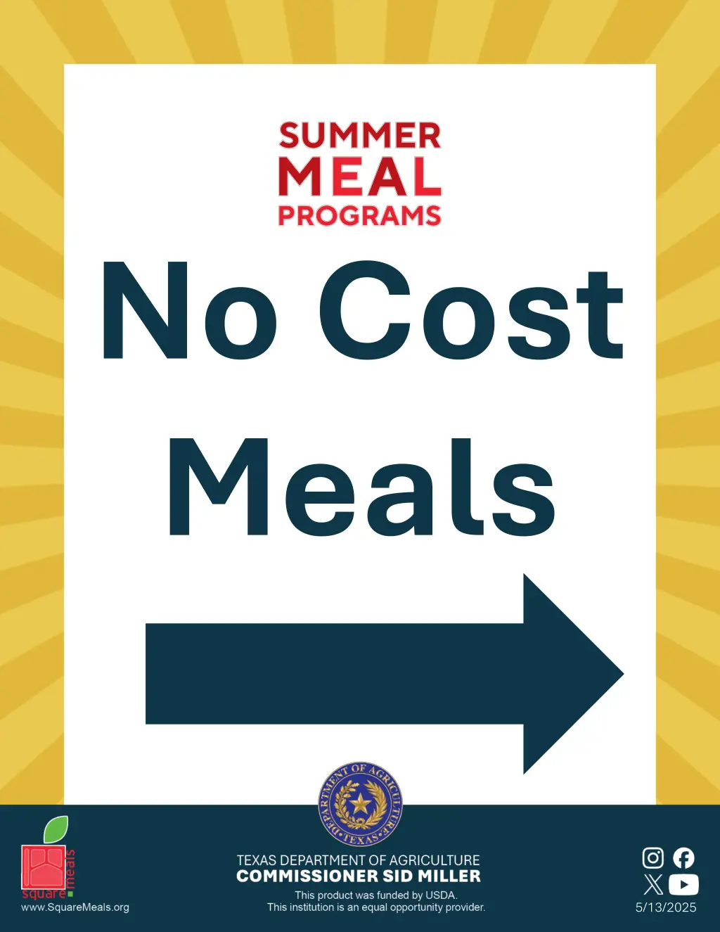 no cost meals