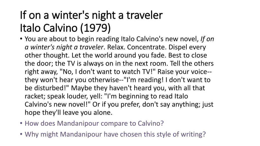 if on a winter s night a traveler if on a winter