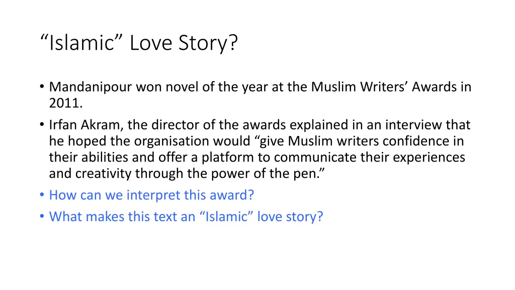 islamic love story