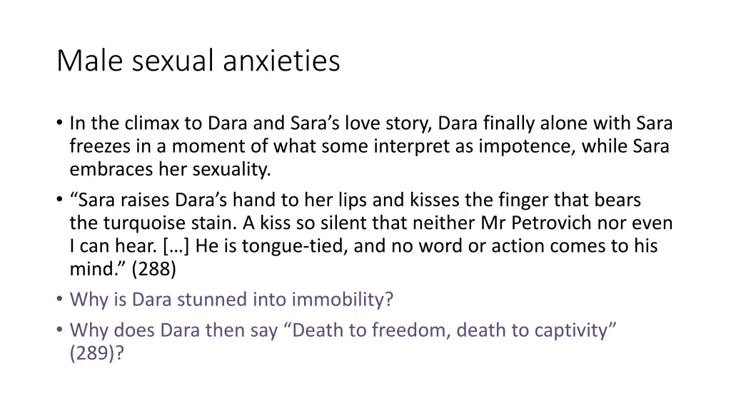 male sexual anxieties