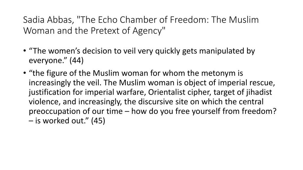 sadia abbas the echo chamber of freedom