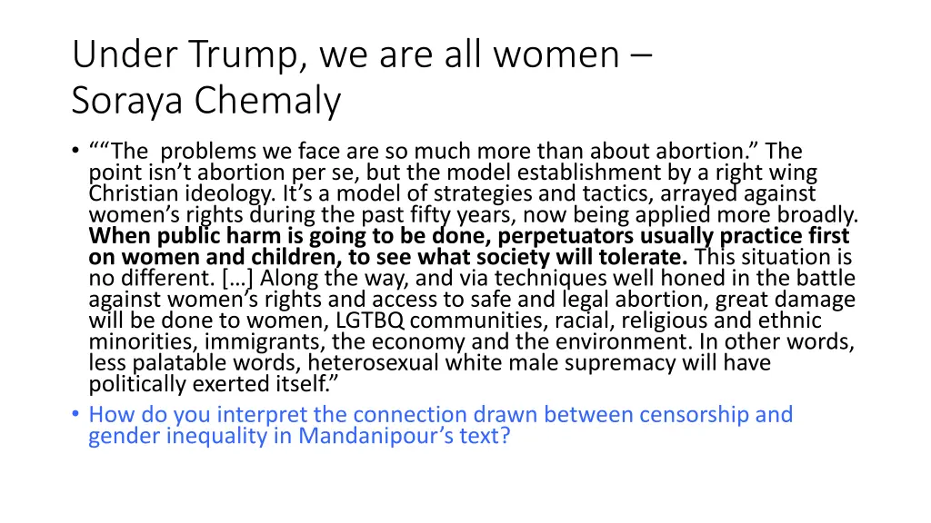 under trump we are all women soraya chemaly