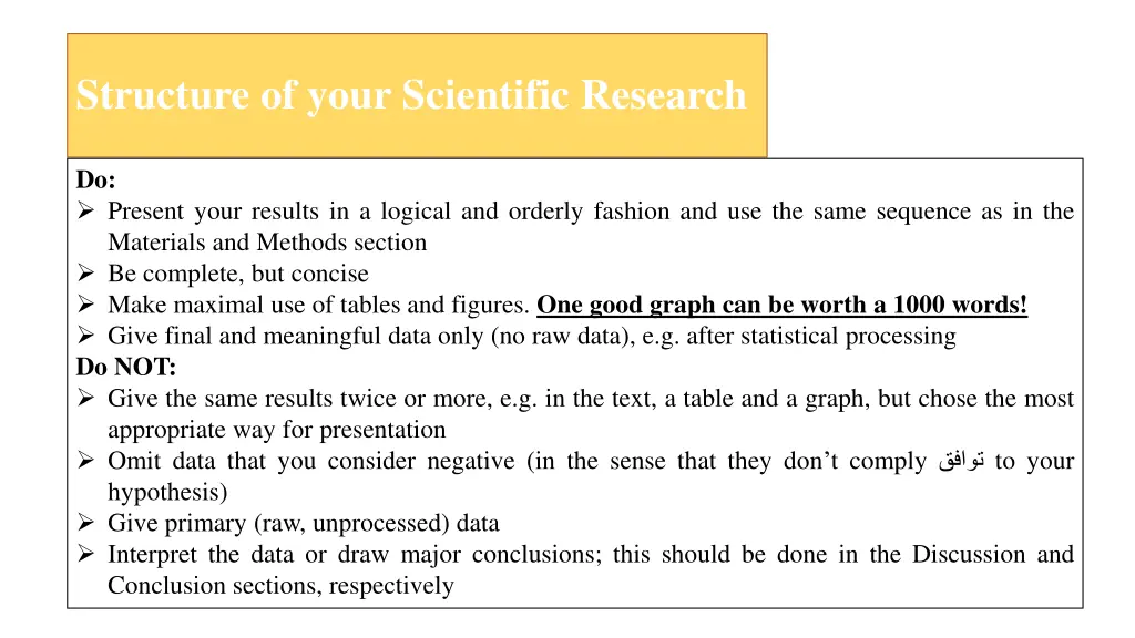 structure of your scientific research 7