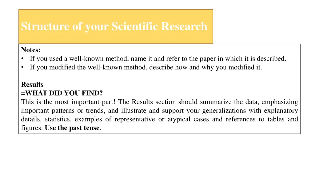 structure of your scientific research 6