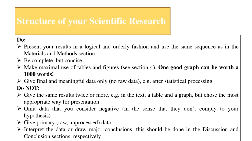structure of your scientific research 7