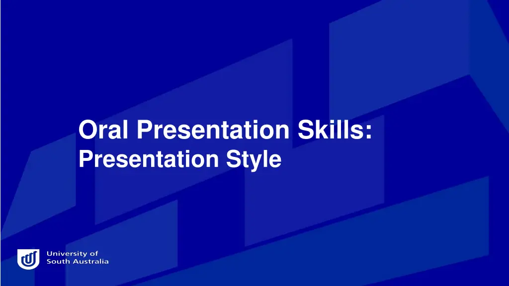 oral presentation skills presentation style