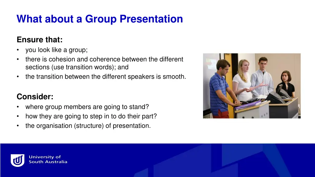 what about a group presentation