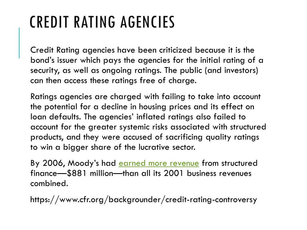 credit rating agencies 1