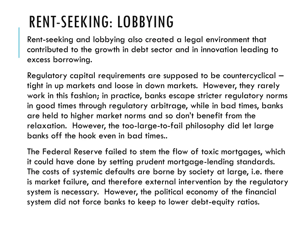rent seeking lobbying rent seeking and lobbying