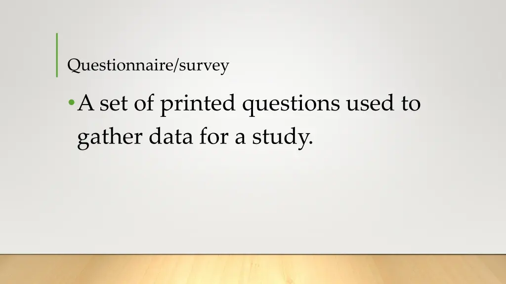 questionnaire survey
