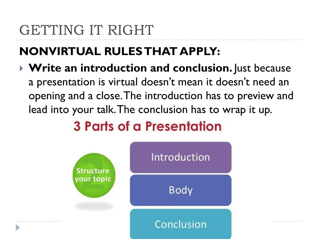 getting it right 3