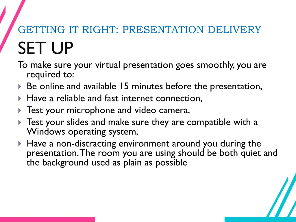 getting it right presentation delivery 1