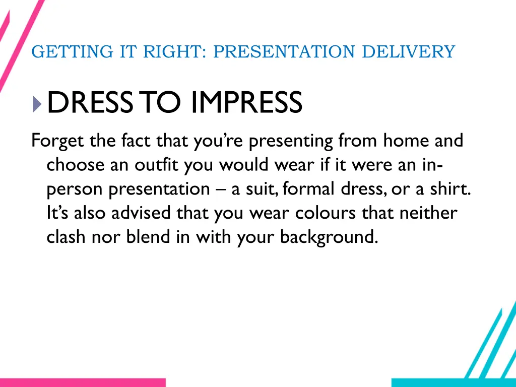 getting it right presentation delivery 2