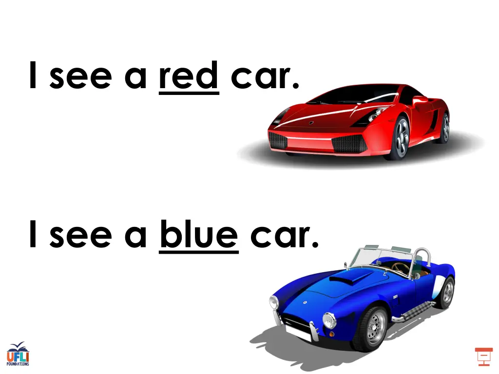 i see a red car