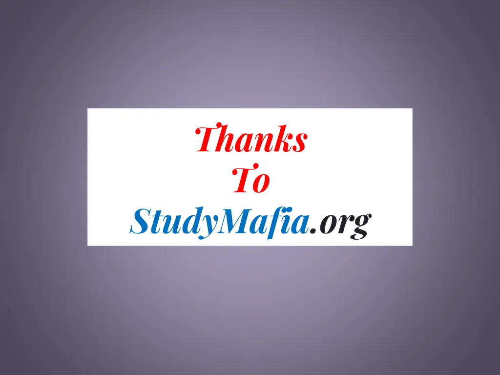 thanks to