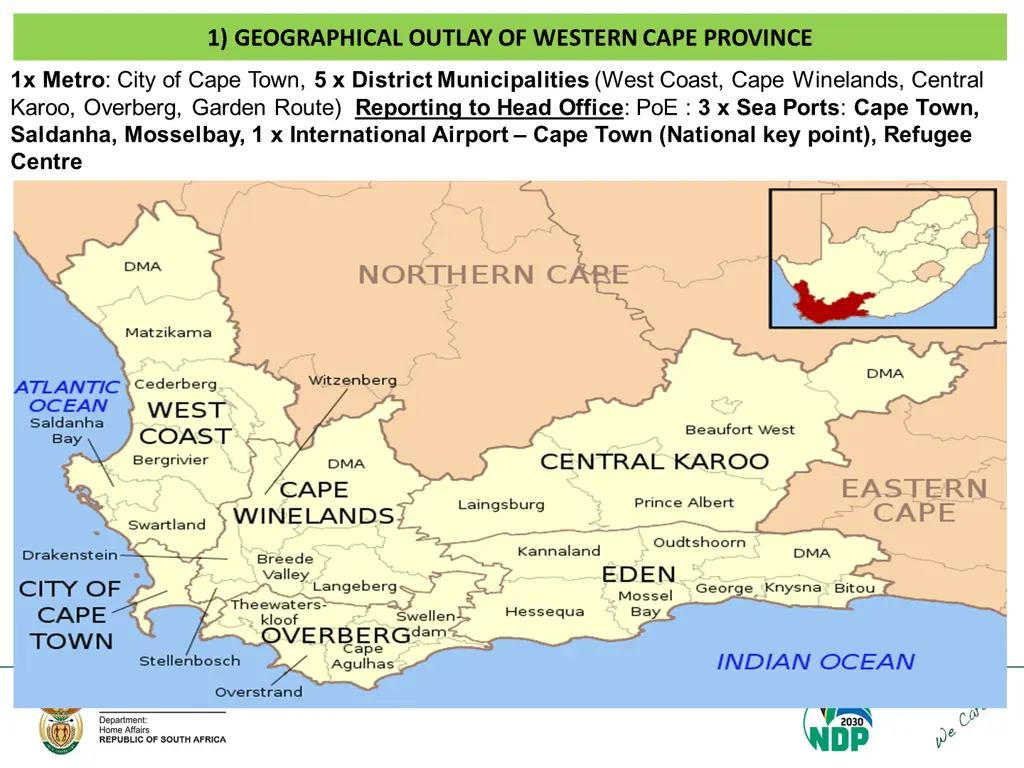 1 geographical outlay of western cape province