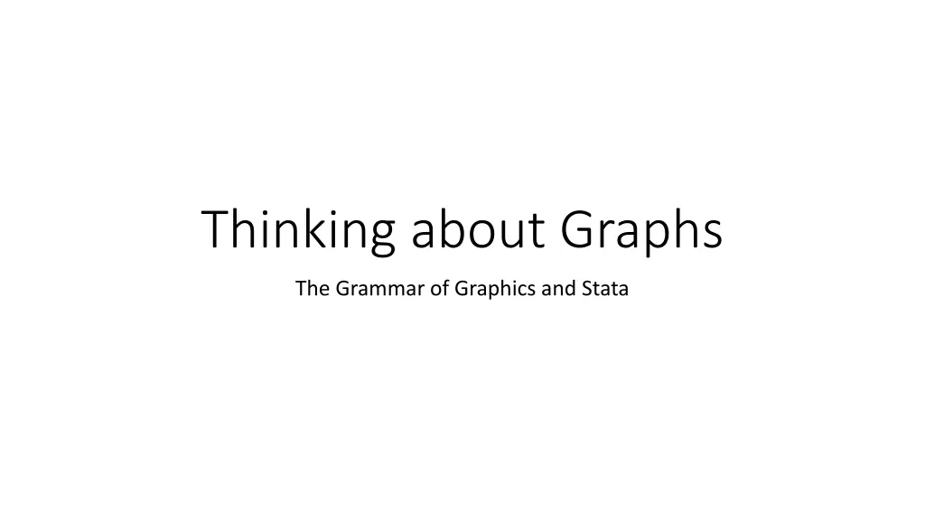 thinking about graphs