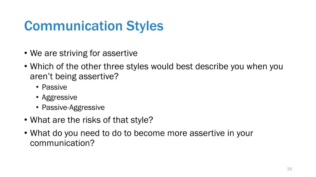 communication styles 1
