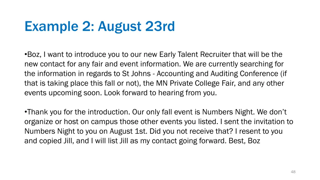 example 2 august 23rd