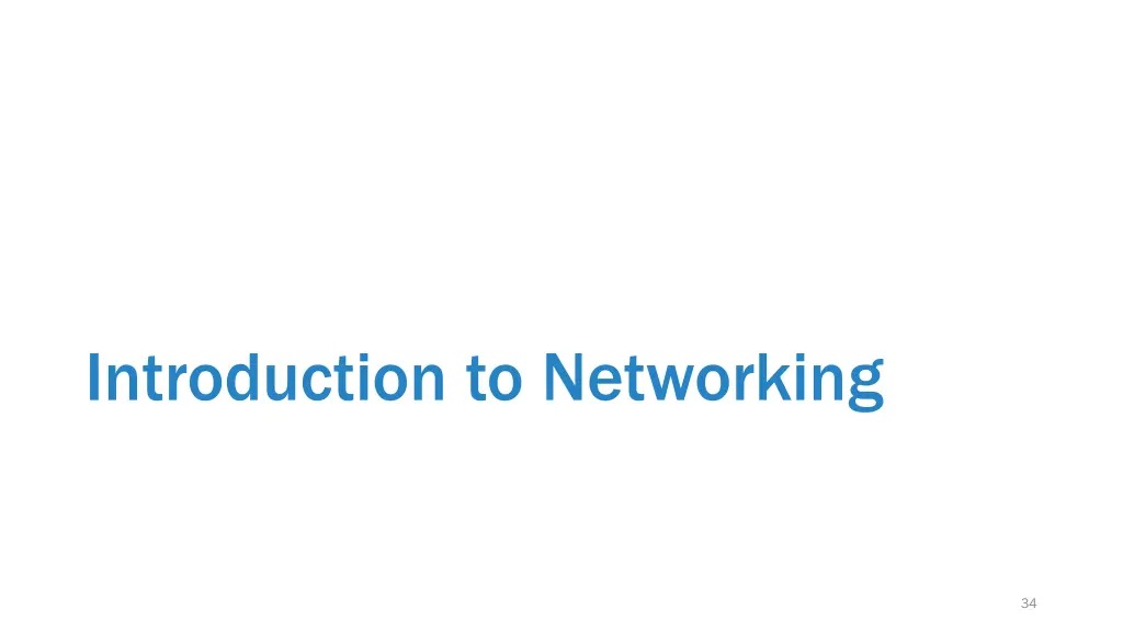 introduction to networking
