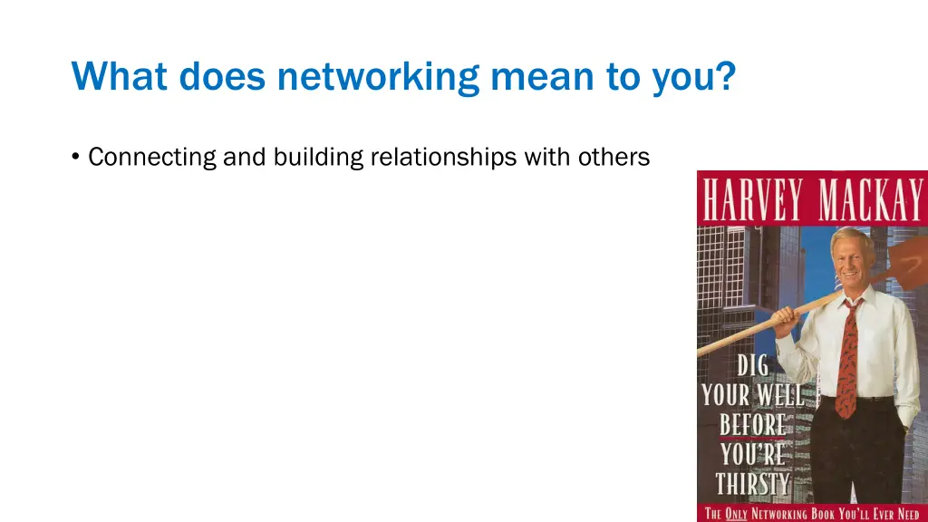 what does networking mean to you
