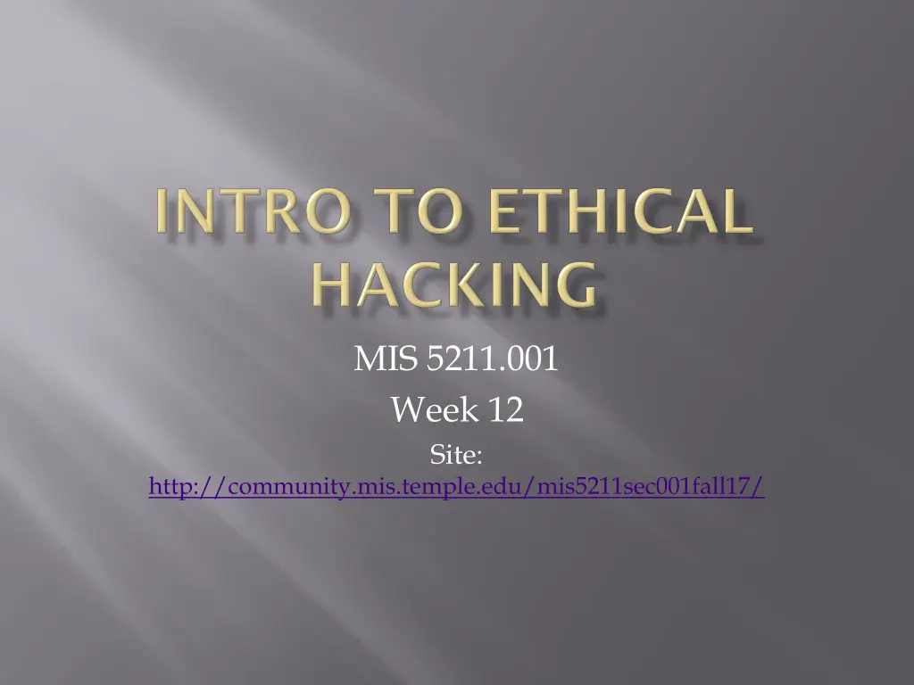 mis 5211 001 week 12 site