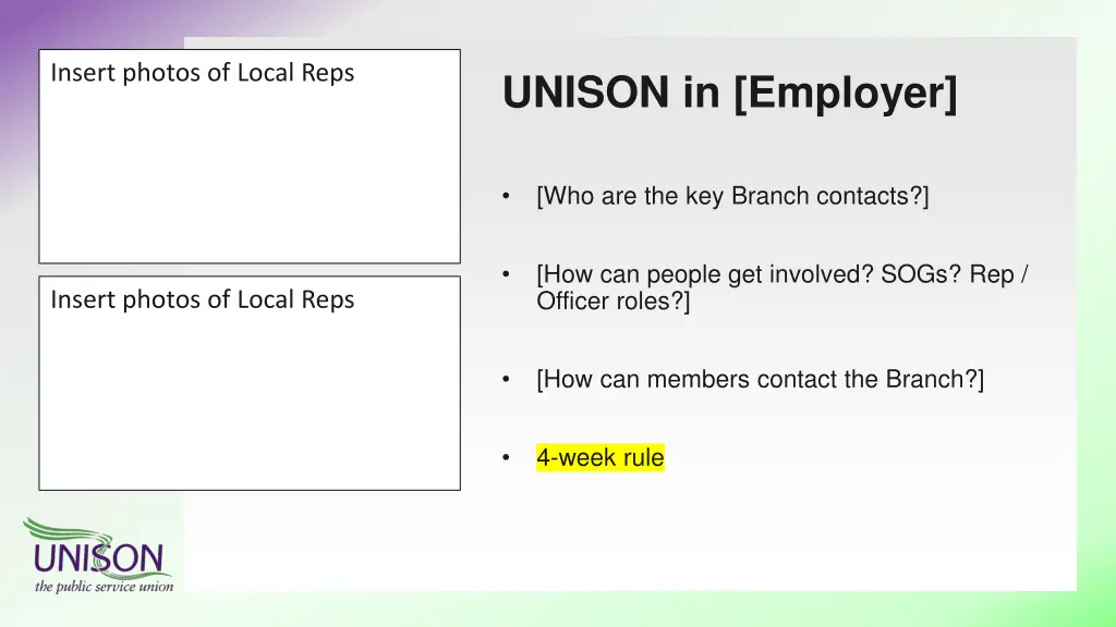insert photos of local reps