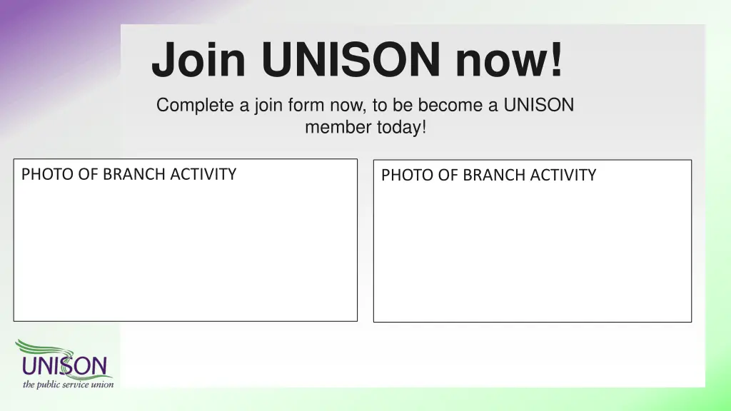 join unison now complete a join form