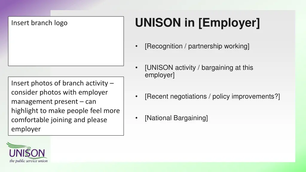unison in employer