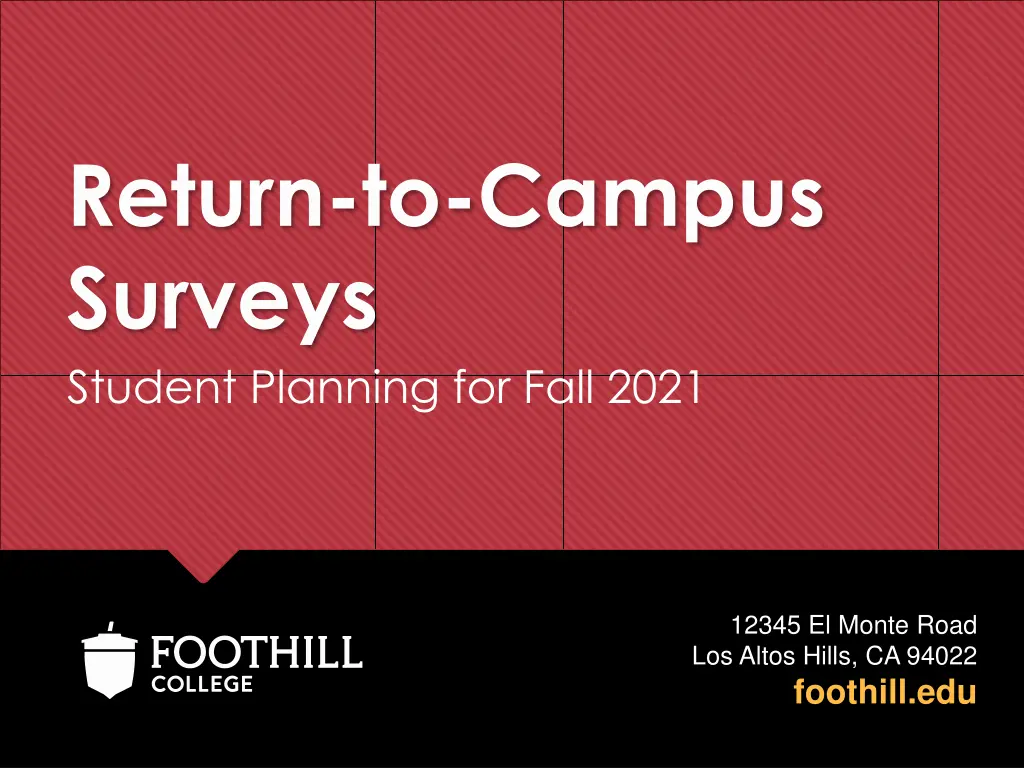 return to campus surveys student planning