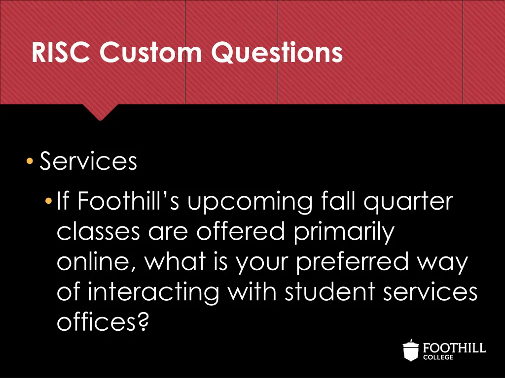 risc custom questions 1