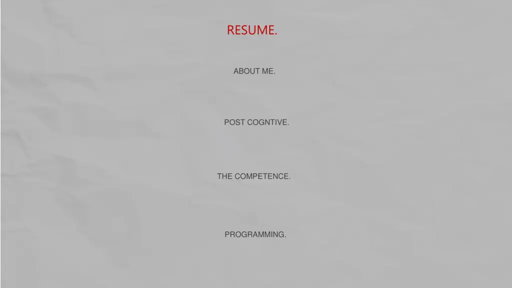 resume 1