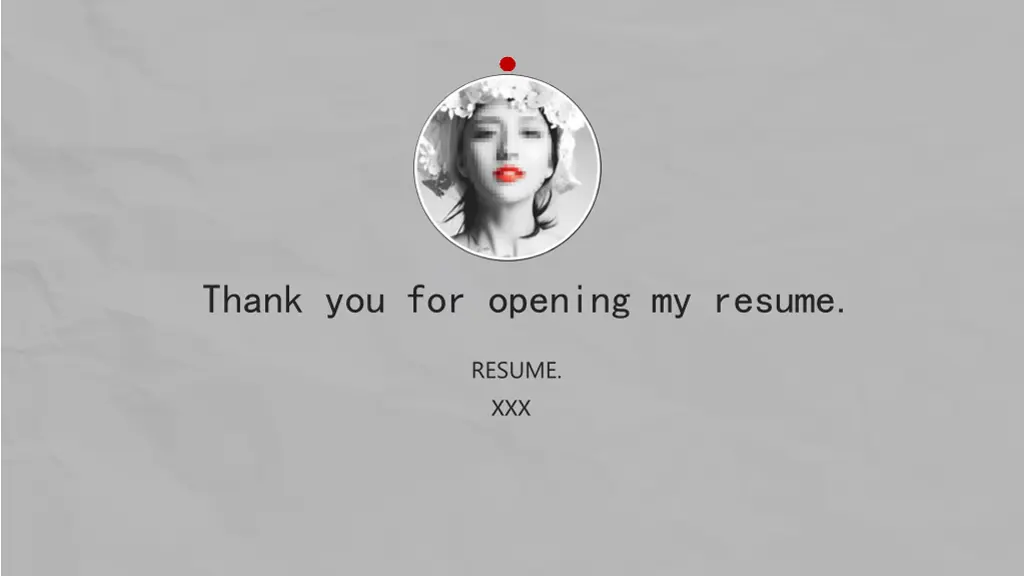 thank you for opening my resume