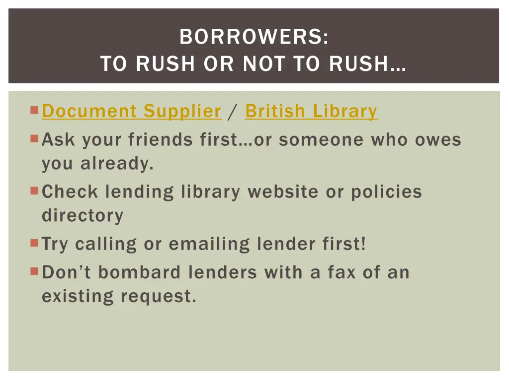 borrowers