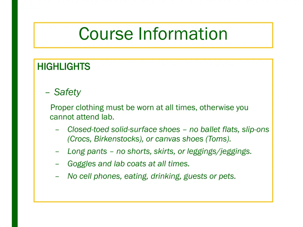 course information 3