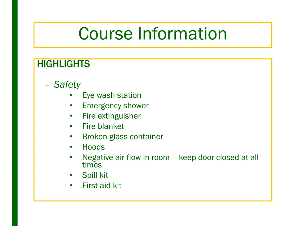 course information 4