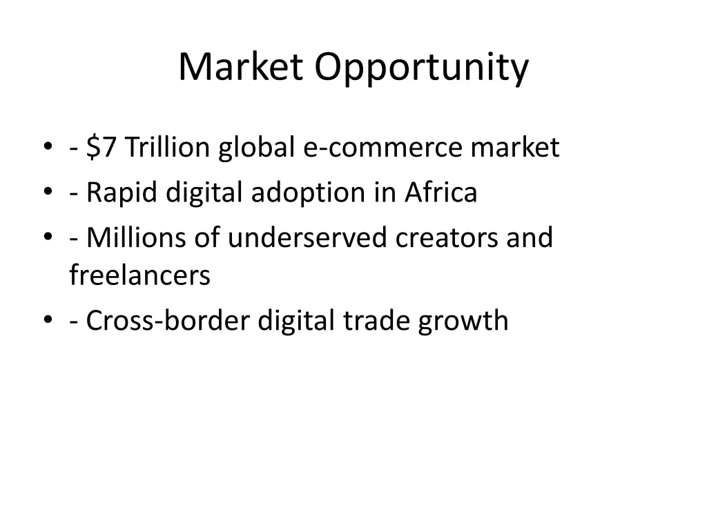 market opportunity