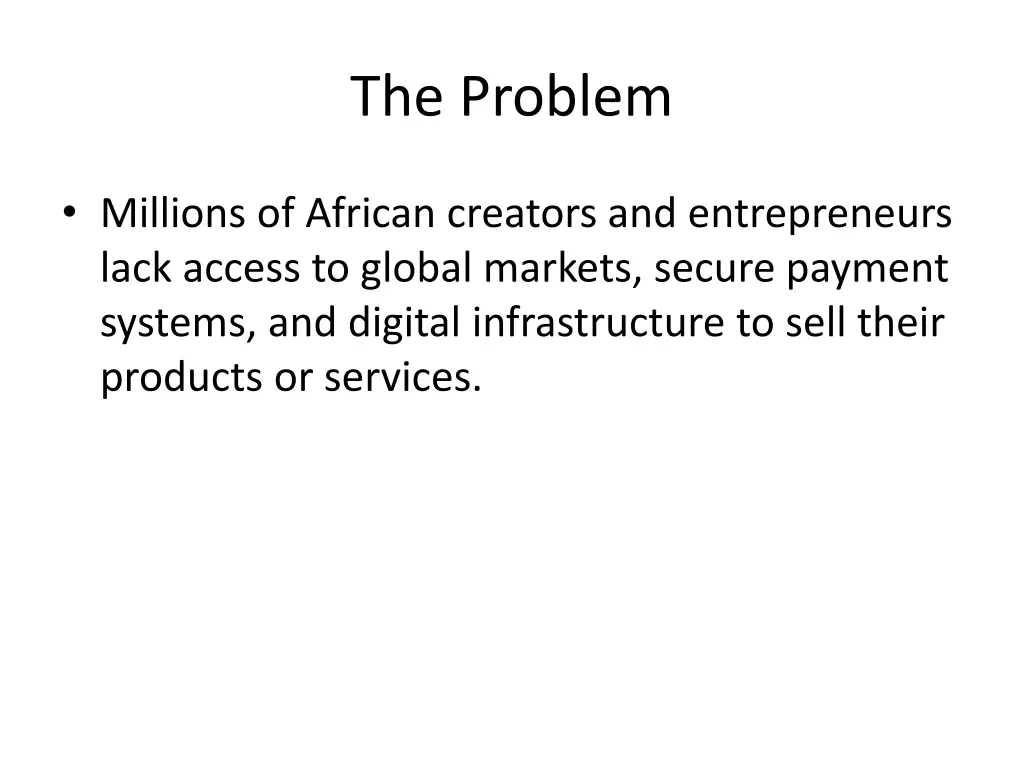 the problem