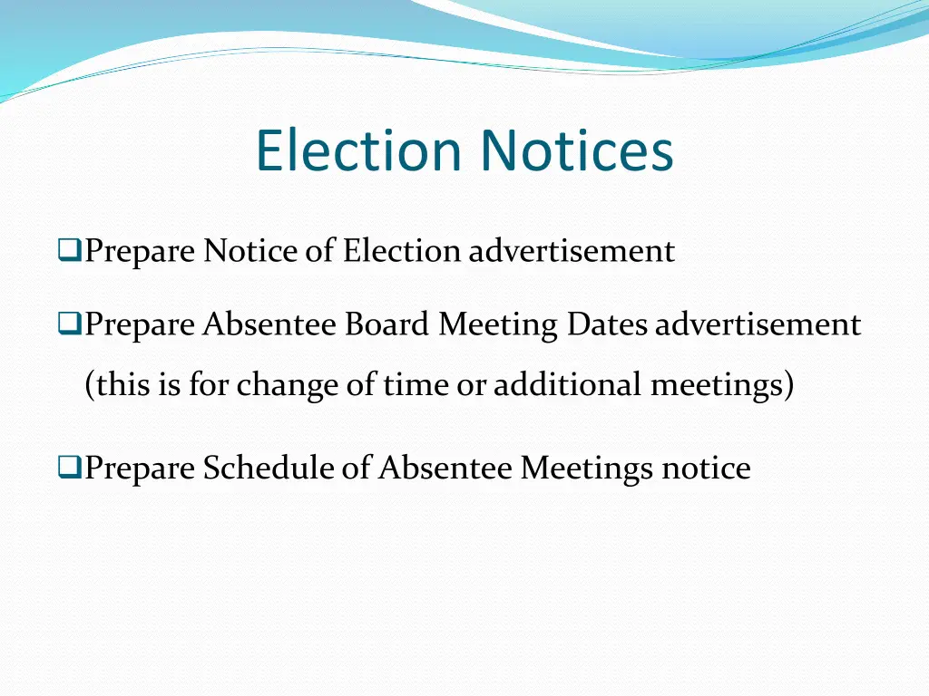 election notices