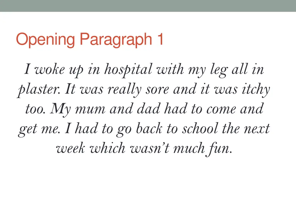 opening paragraph 1
