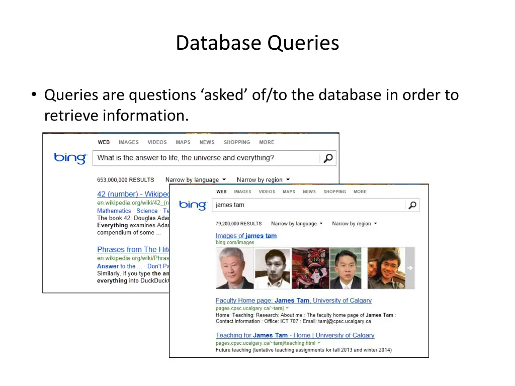 database queries